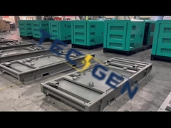 Conjunto de gerador diesel à prova de som de 90kva equipado com tanque de combustível integrado