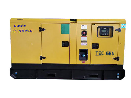 Cummins 6LTAA9.5-G3 Engine Silent Power Generator For 3 Phase / 4 Wire