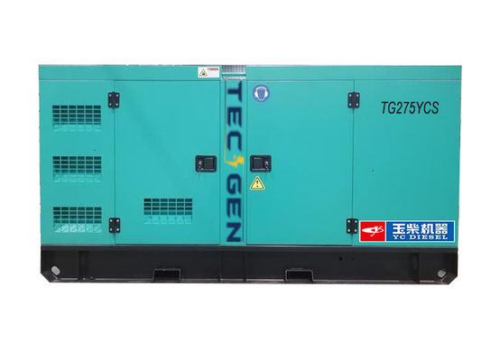 Standby Power 220kW Diesel Generator Soundproof Canopy Powered By Chinese Diesel Engine