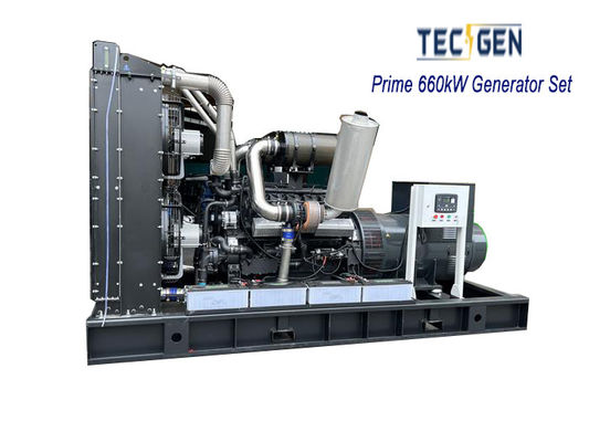 660kW Diesel Engine Generator 1800rpm Diesel Genset With 6-Cylinder Diesel Engine