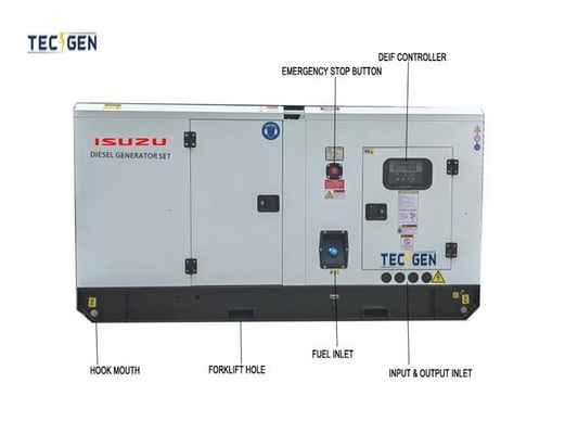 Silent Isuzu Diesel Generator 17kW Isuzu Diesel Power Generator For Residential Use