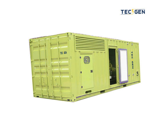 640kW Container silent generator silent Cummins genset for bank emergency power use