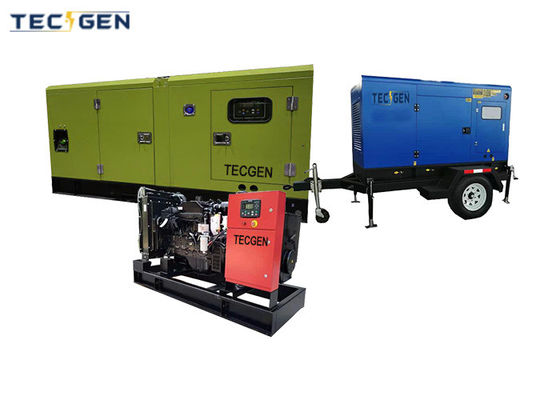 3 Phase Cummins Genset AC Diesel Generator With Open / Silent / Mobile Type Up To 1500kVA