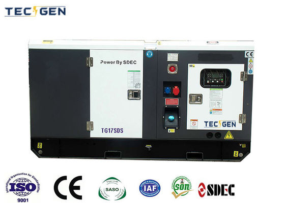 1500rpm 12kW SDEC Genset China Generator With Silent Enclosed Canopy For Backup Power Use