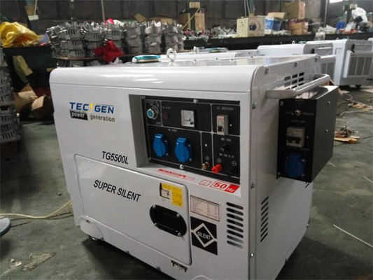 Home Use Air Cooled Portable Diesel Generator 4.5kW Portable Silent Generator