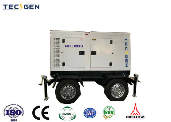 60kVA Mobile Trailer Generator 48kW Mobile Genset With 4 Wheels For Easy Movable Operation
