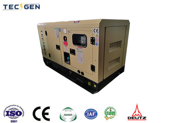Super Silent 20kW Generator Deutz Genset With Compact Soundproof Canopy Outdoor Use
